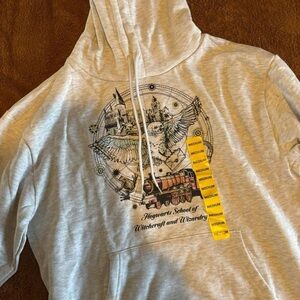 Warner Bros. Light Gray Hogwarts Hoodie